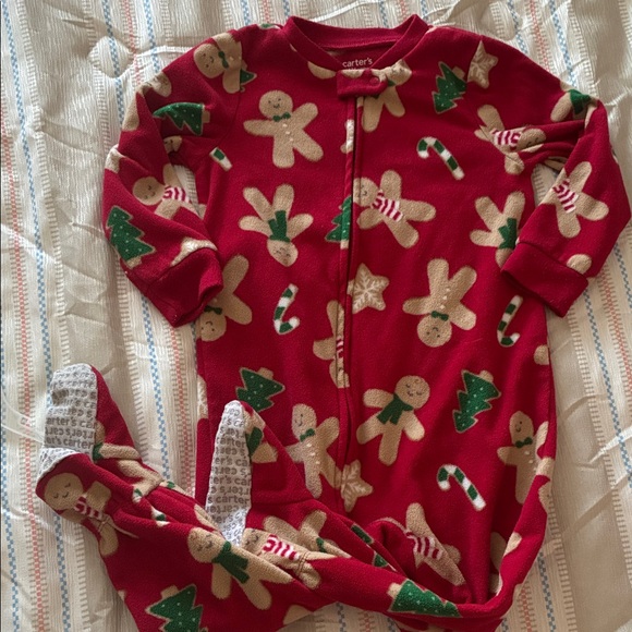 Carter's Red Gingerbread Footies - Picture 1 of 1
